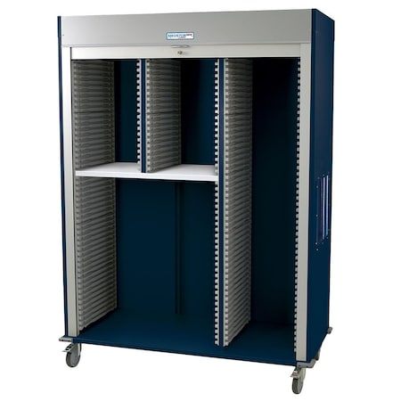 Medstor Max Medical Storage Cabinets Triple Column Mobile Medical Storage Cabinet w/ key lock MSPM83-R0TK-SPLITA